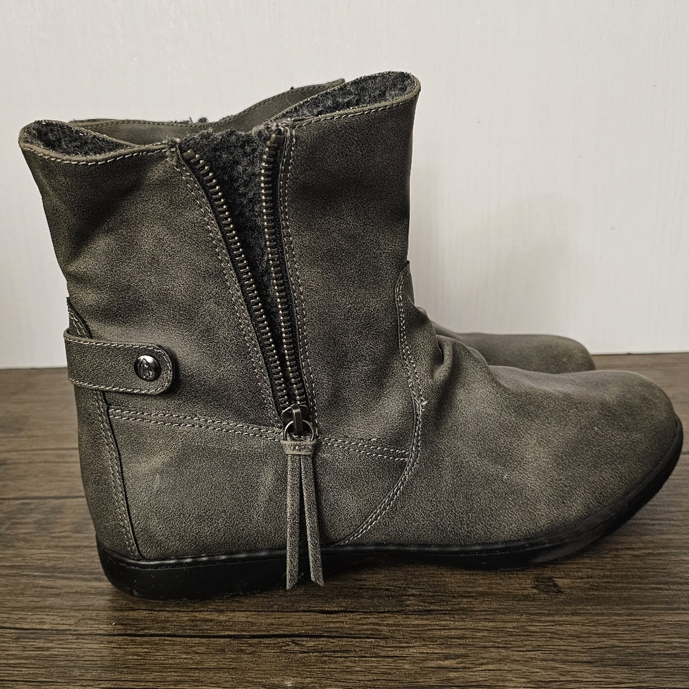 Sporto Mila Snow/Rain Boots with Side Zip Tassel - Water Resistant! - 10